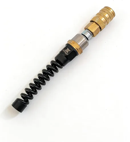 Vista 2 de Zeluga 22-253 1/4 pulgadas. Enchufe de seguridad industrial Manguera de aire Acoplador giratorio de latón