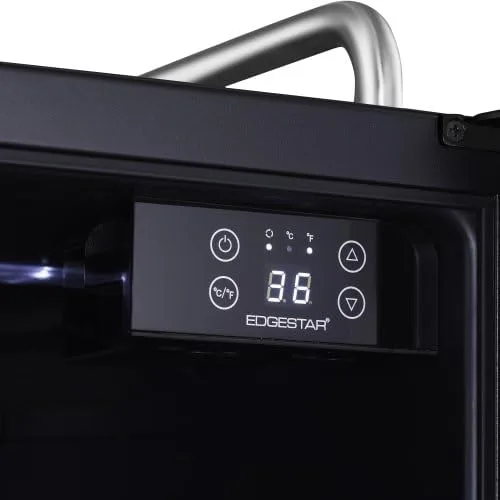 Vista 7 de EdgeStar BR1500BL Refrigerador de conversión Kegerator incorporado de 15 pulgadas - Acero inoxidable negro