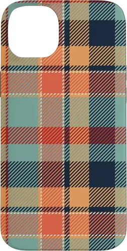 Vista 14 de Scottish Tartan Plaid Case Scotland Orange Navy Blue Pattern Case for iPhone 17