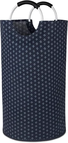 Vista 8 de Dalykate - Cesta de lavandería plegable de tela Oxford de 82 litros con asas para ropa, plegable y resistente al agua, cesta de ropa sucia