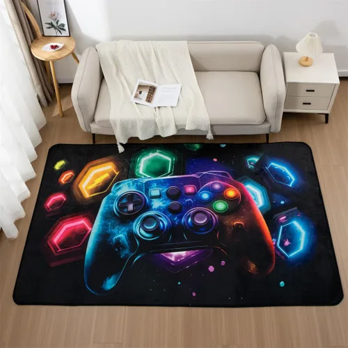 NTBED Tapete de consola de juegos Galaxy para dormitorio, sofá, sala de juegos, decoración geométrica para mesita de noche, alfombra decorativa para
