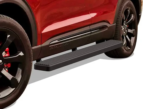 Vista 12 de APS Estribos 5 pulgadas de acero inoxidable mate compatibles con Ford Explorer 2020-2026 Sport Utility 4 puertas