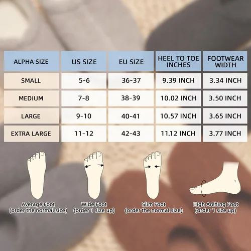 Vista 7 de Pantuflas para mujer de interior y hombre, pantuflas de dormitorio con espuma viscoelástica y forro polar rizado para interiores y exteriores