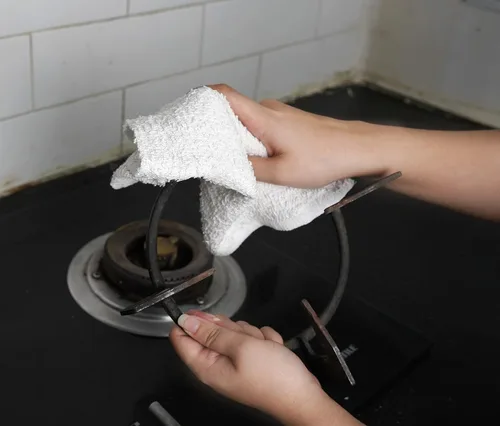 Vista 7 de Toallas para trapeador de barra de rizo (paquete de 60) de 14 x 17 pulgadas (blanco) – Absorbentes y duraderas, trapos de limpieza multiusos