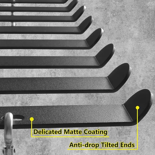 Vista 6 de Estante de almacenamiento multiusos para equipos de gimnasio, bandas de resistencia, soporte de barra de almacenamiento resistente para bandas