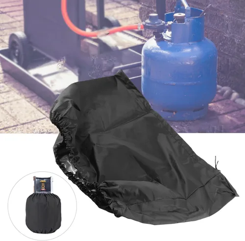 Vista 5 de Tiiyee Cubierta para tanque de propano, cubierta de cilindro de gas para parrilla de 20 libras, bolsa protectora para exteriores, resistente al