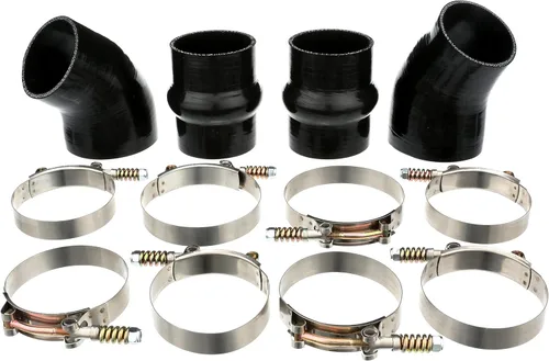 Vista 2 de Mangueras de radiador de silicona resistente y kit de arranque intercooler compatible con Dodge Ram Cummins 5.9L Diesel 2500 3500 2000 2000 2001