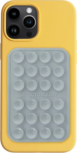 Vista 17 de OCTOBUDDY Classic MAX - Funda adhesiva de silicona con succión para teléfono - Manos libres, soporte de agarre fuerte para selfies y videos
