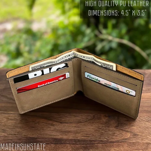 Vista 4 de Cat Mandala Leather Wallet: Unique Design, Perfect Gift for Cat Lovers - Ideal for Mom, Sister, Friend on Christmas, Birthday