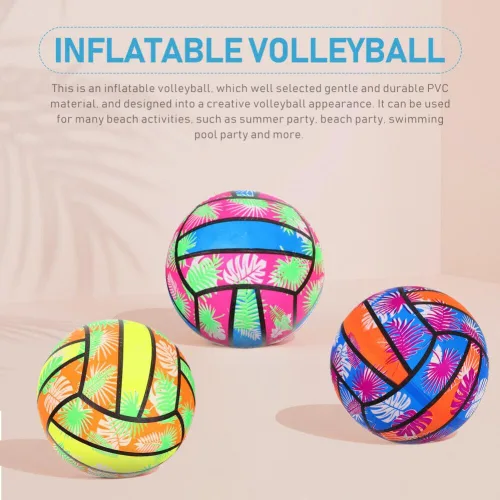 Vista 6 de 3pcs piscina agua piscina voleibol juguetes inflables 9 pulgadas color al azar