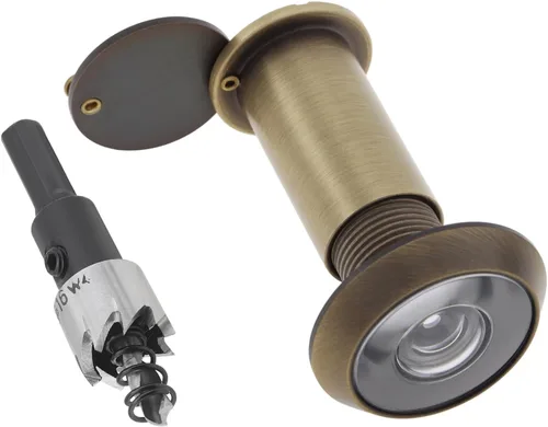 Mirilla para Puerta, Latón Macizo con Mirilla de 200 Grados con Broca de 16 MM para Puertas de 1-1/2" a 2-3/8", Visor de Puerta con Diámetro de Tubo