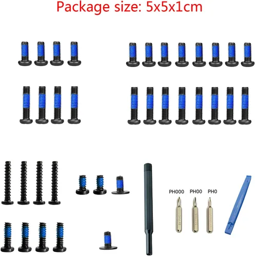 Vista 7 de Game Console Screws Kit Back Cover Screws Full Set Screws Steam Deck Tools Gamepad Repair Kit Game Accessories Metal Screws 8x