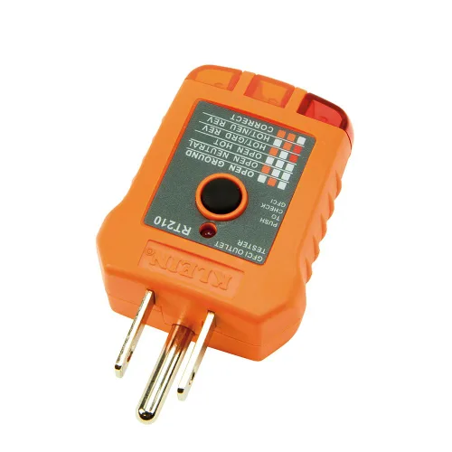 Vista 11 de Klein Tools 80025 Kit de probador de salida con probador GFCI y bolígrafo de prueba de voltaje sin contacto, 2 piezas