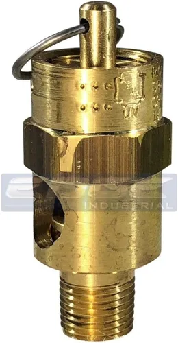 ARC-POWER Válvula de alivio de seguridad del compresor de aire de 125 PSI, POP apagado, tanque de drenaje AIR, 1/8" NPT