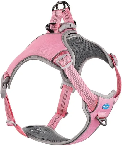 Vista 11 de ThinkPet Arnés para perro para perros grandes, arnés de chaleco para perro con clip frontal, sin tirones, sin estrangulamiento, a prueba de escape