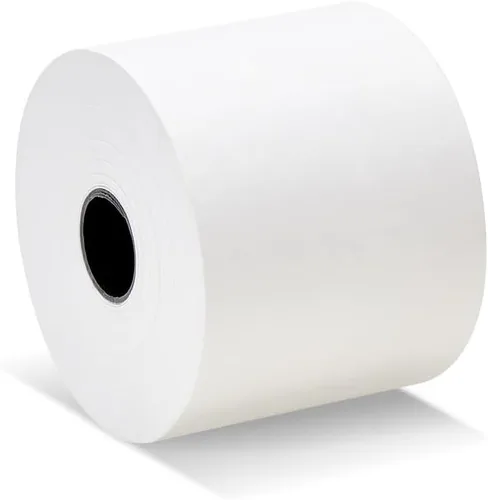 Vista 3 de (50 rollos) 2 1/4 x 150 pies Máquina de adición blanca Rollos de papel de cinta de papel premium de una capa para registro/máquina