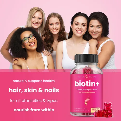 Vista 5 de NutraChamps Paquete completo de cabello, piel y uñas