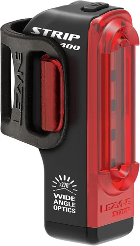 LEZYNE Strip Drive Pro Bicycle USB Rechargeable IPX7 Waterproof 270-Degree Visibility LED Rear Light w/Multiple Solid & Flash Modes | Silicone