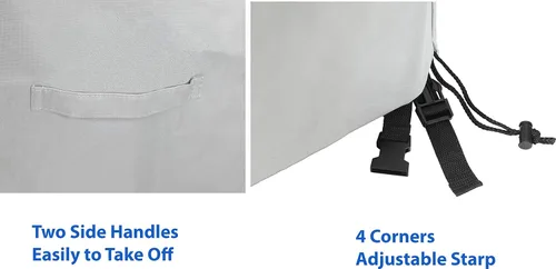 Vista 5 de Simple Houseware Fundas impermeables para sillas de patio, paquete de 2, 600D resistentes, 39 x 32 x 29 pulgadas