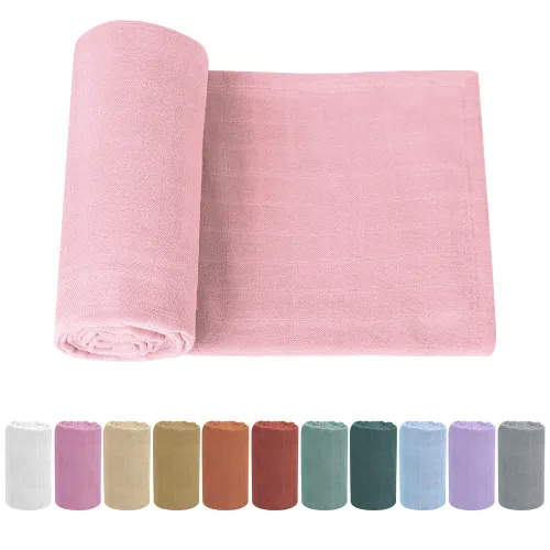 Manta para envolver al bebé recién nacido, unisex, suave y sedosa de muselina para envolver al bebé, manta de recepción neutra para niños y niñas