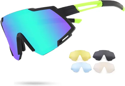 Vista 13 de Youth Viper Polarized Sunglasses for Kid Boys Girls Age 10-15 4 Interchangeable Lenses UV400 Glasses for Cycling Baseball