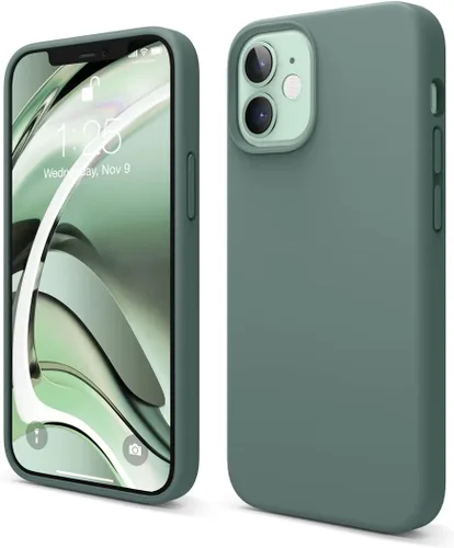 Vista 26 de elago Compatible con Funda para iPhone 12 Mini, Silicona Líquida, Cubierta Protectora de Cuerpo Completo, A Prueba de Golpes, Ajuste Delgado, Forro