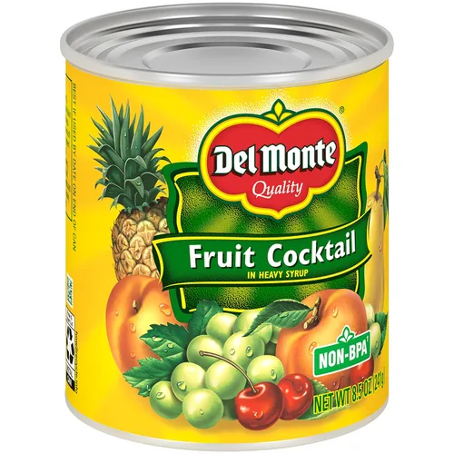 Vista 4 de Del Monte Cóctel de frutas enlatadas en almíbar pesado, 8.5 onzas (paquete de 12)