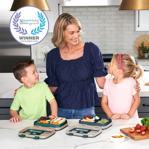 Vista 4 de Bentgo Juego de mochila 2 en 1 y lonchera aislada con estampado para niños (cielos amigables)