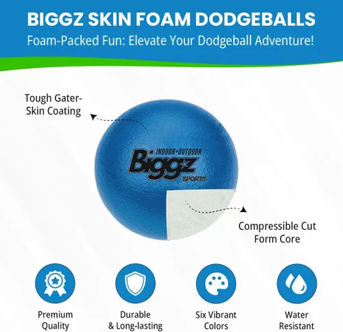 Vista 3 de Biggz Pelotas Dodge de espuma para piel