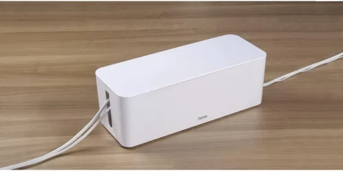 Vista 11 de Hama 20662 - Caja de cables Maxi, 6.1 x 15.7 x 5.1 in, con patas de goma, color blanco