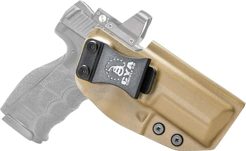 Vista 69 de CYA Supply Co. Funda para llevar armas dentro del cinturón, Base Optics Ready (Flat Dark Earth) Portador Oculto en la Pretina, IWB, Compañía