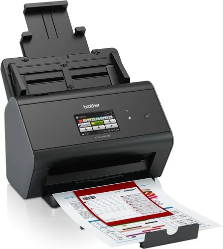Vista 8 de Brother Escáner de documentos inalámbrico ImageCenter ADS-2800W, escaneo de varias páginas, pantalla táctil a color, optimización de imagen