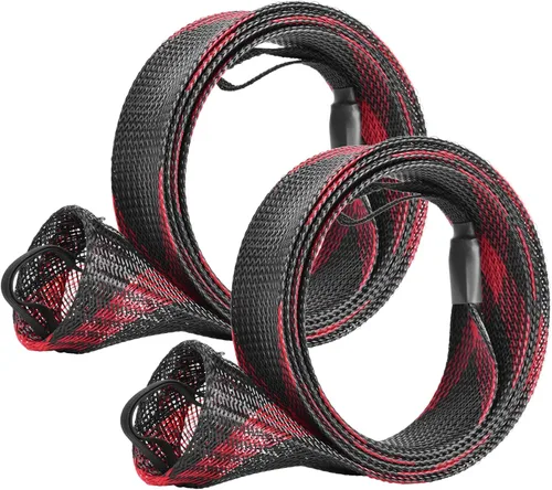 Vista 12 de SF Funda para caña de pescar, funda de caña de pescar, cubierta de caña de pescar, protector de caña de malla trenzada, guantes de caña de pescar