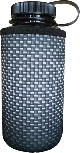 Vista 120 de Funda de neopreno para botella de agua Koverz, funda de neopreno, se ajusta a botellas de agua de 24-30 oz, lavable y reutilizable, tamaño grande