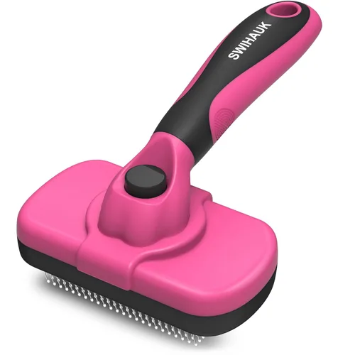 Vista 11 de Swihauk Cepillo de limpieza automática - Herramienta de aseo para mascotas con menos caída de pelo para perros y gatos, adecuada para mascotas