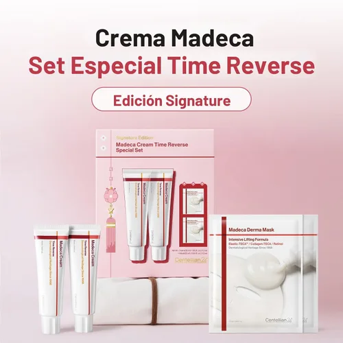 Vista 3 de CENTELLIAN 24 Madeca Cream Time Reverse 1.7 fl oz (2 piezas) + máscara de elevación intensiva (2ea) Signature Edition - Cica antienvejecimiento