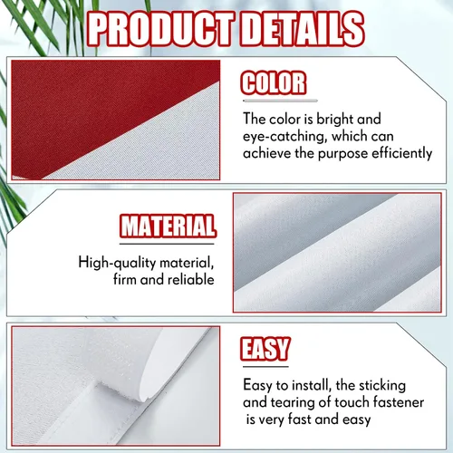 Vista 4 de Peryiter 2 carteles de seguridad para protección de puerta, 50 x 12 pulgadas, combinación de doble cara, letrero de no entrar para dormitorio, tira