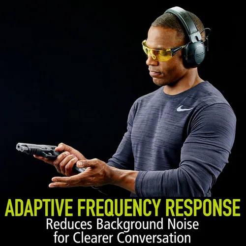 Vista 5 de Peltor Sport Tactical 100 Protector auditivo electrónico, protección auditiva, NRR 22 dB, ideal para el rango, tiro y caza, TAC100-OTH