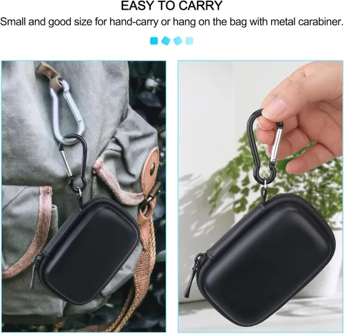 Vista 6 de Lacdo Estuche rígido de transporte para SSK SSD portátil unidades de estado sólido externas de 250 GB 500 GB 1 TB 2 TB 4 TB SSD disco duro externo