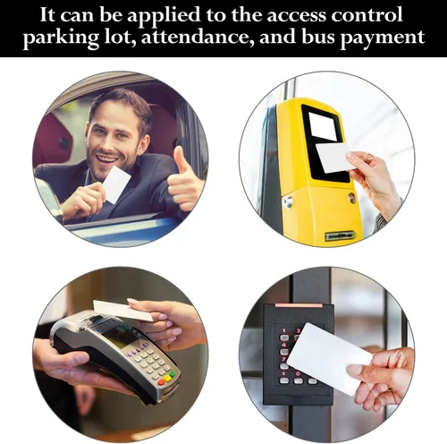 Vista 6 de 100 tarjetas NFC 215, tarjetas de monedas NFC en blanco, 215 tarjetas de PVC redondas/cuadradas compatibles con TagMo para teléfonos habilitados NFC