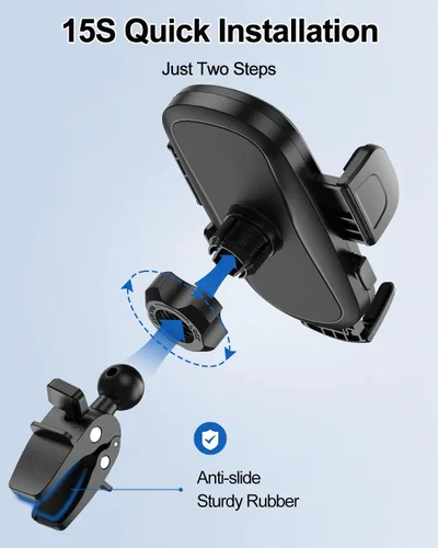 Vista 7 de Soporte de teléfono para automóvil protección de grado militar Soporte universal para teléfono celular de ventilación de automóvil para automóvil