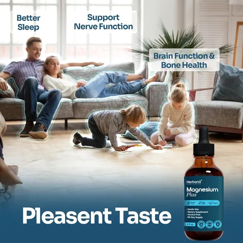 Vista 5 de Magnesium Complex Plus Gotas líquidas de 4 onzas líquidas – Citrato de magnesio avanzado, glicinato, L-treonato con vitaminas B6, D, C suplemento