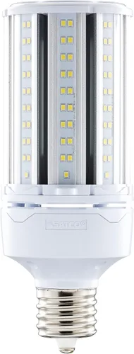 Satco S49394 Hi-Pro - Bombilla LED de mazorca de maíz de alto lumen, reemplazo HID, 54 vatios, 5000 K blanco, 7452 lúmenes, 120-277 V, ubicación