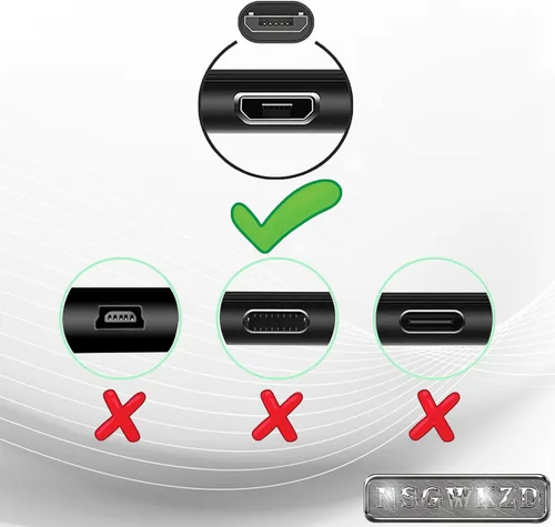 Vista 2 de Cargador GB70 compatible con NOCO Battery GB40 GB30 GB20 Boost Jump Starter, Cable de Carga Micro USB, Cargador de Pared, Adaptador de Energía