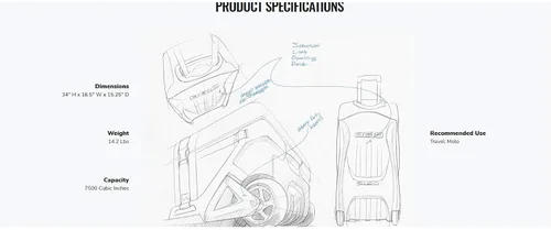 Vista 7 de OGIO Rig 9800 - Bolsa de engranajes (sigiloso), 34 x 16 x 17 pulgadas