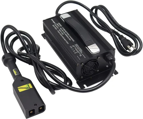 Vista 2 de Cargador de batería de 36 voltios y 22 amperios compatible con EZGO TXT para carritos de golf de 36 voltios con enchufe Powerwise Plug -D estilo Plug