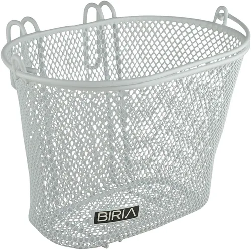 Vista 8 de Cesta con ganchos, frontal, extraíble, malla de alambre pequeña, cesta de bicicleta para niños