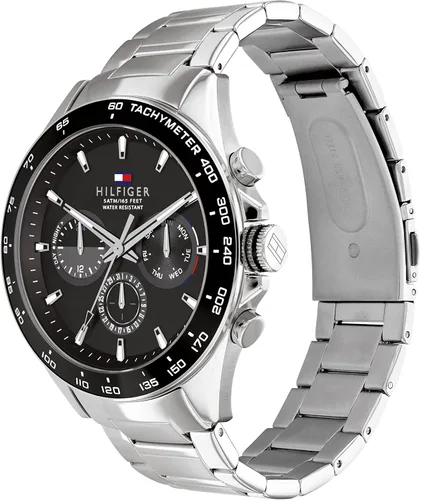 Vista 2 de Tommy Hilfiger Mens Quartz Watch with Stainless Steel Bracelet Silver