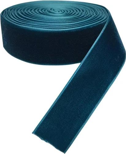 Vista 74 de Chenkou Craft 5 yardas de cinta de terciopelo para decoración navideña y embalaje artesanal