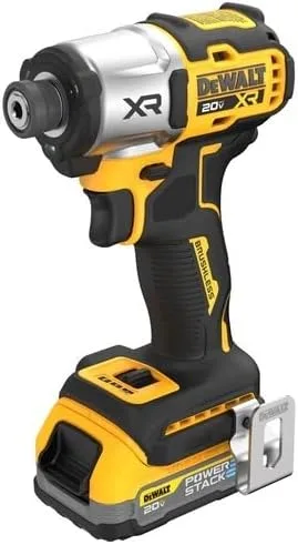 Vista 4 de DEWALT Atornillador de Impacto 20V MAX, Inalámbrico, 3 Velocidades, Batería y Cargador Incluidos (DCF845D1E1)